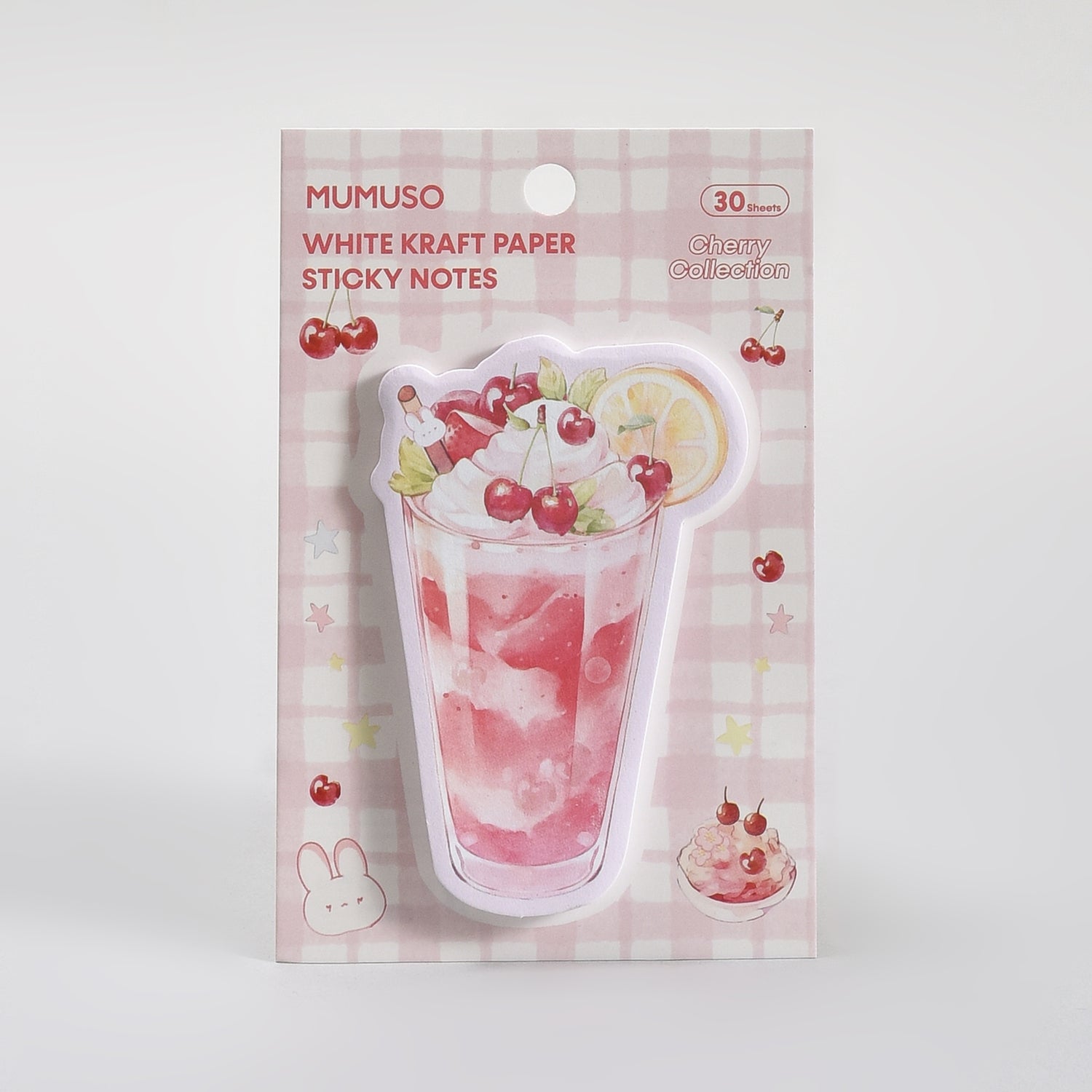 Mocktail Themed  Sticky Notes – Avocado/Cherry (30 Sheets)