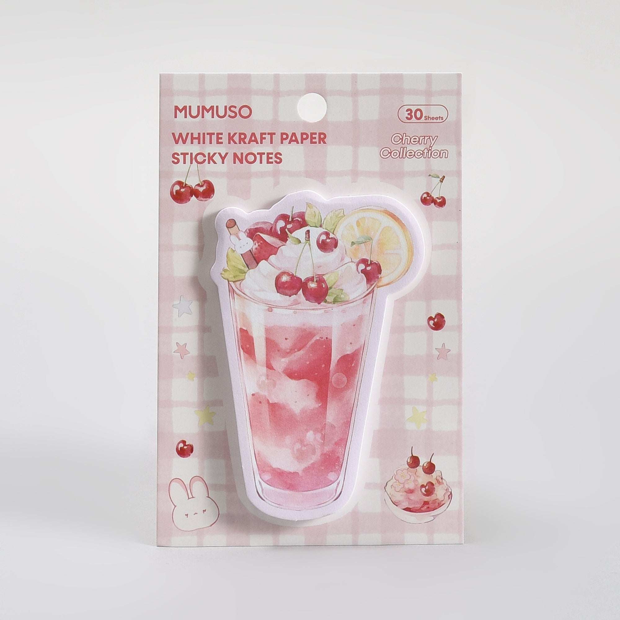 Mocktail Themed  Sticky Notes – Avocado/Cherry (30 Sheets)