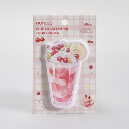 Mocktail Themed  Sticky Notes – Avocado/Cherry (30 Sheets)