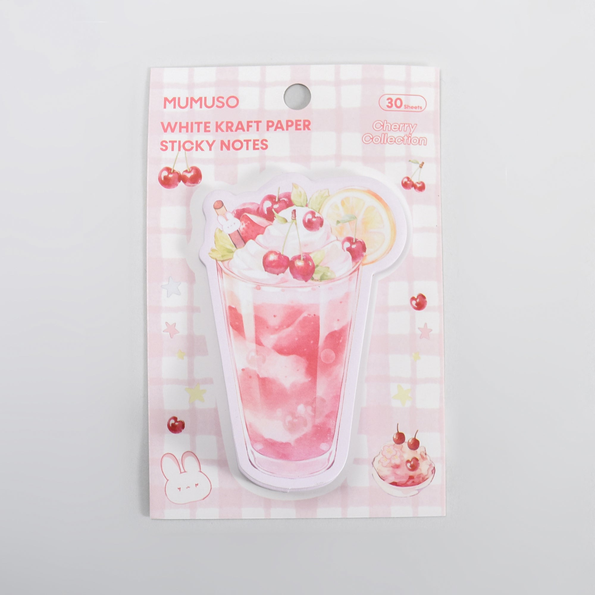 Mocktail Themed  Sticky Notes – Avocado/Cherry (30 Sheets)