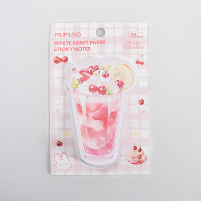 Mocktail Themed  Sticky Notes – Avocado/Cherry (30 Sheets)