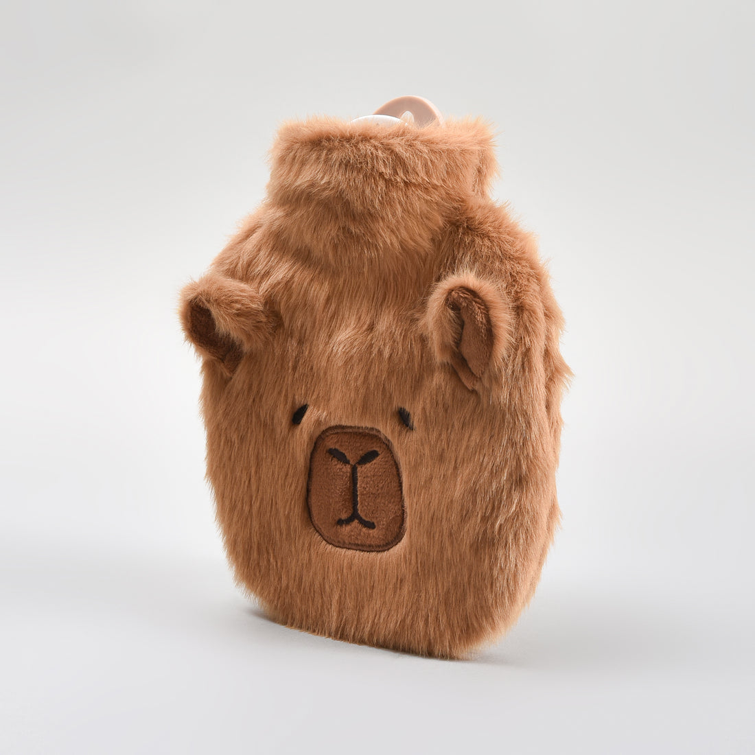 Mumuso Cute Capybara Pocket Hot Bottle Water Bag – 350ml/Brown