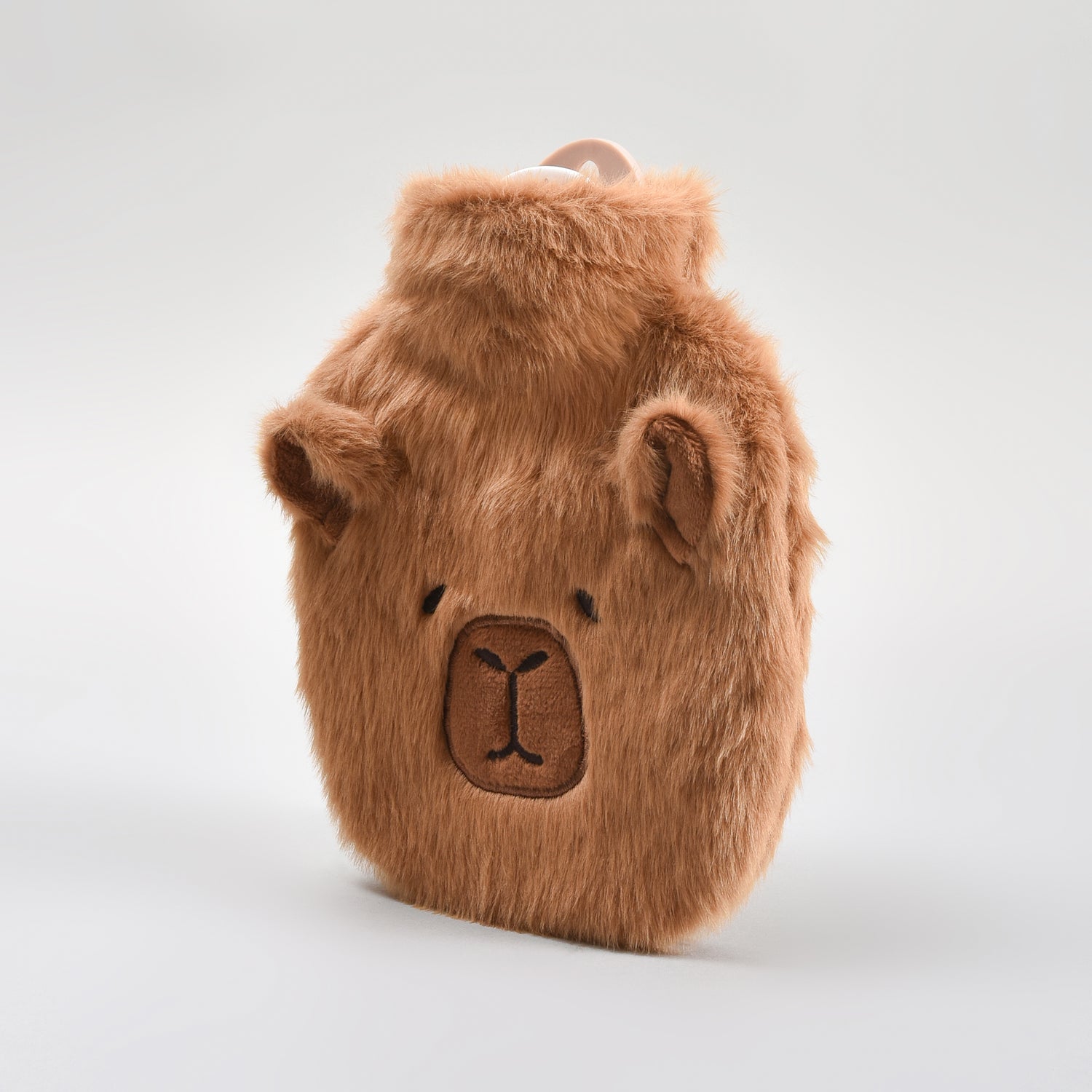 Mumuso Cute Capybara Pocket Hot Bottle Water Bag – 350ml/Brown