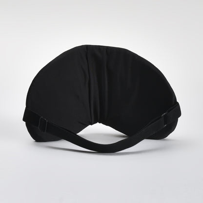 Glass-Patterned Printed Sleeping Eye Mask - Black