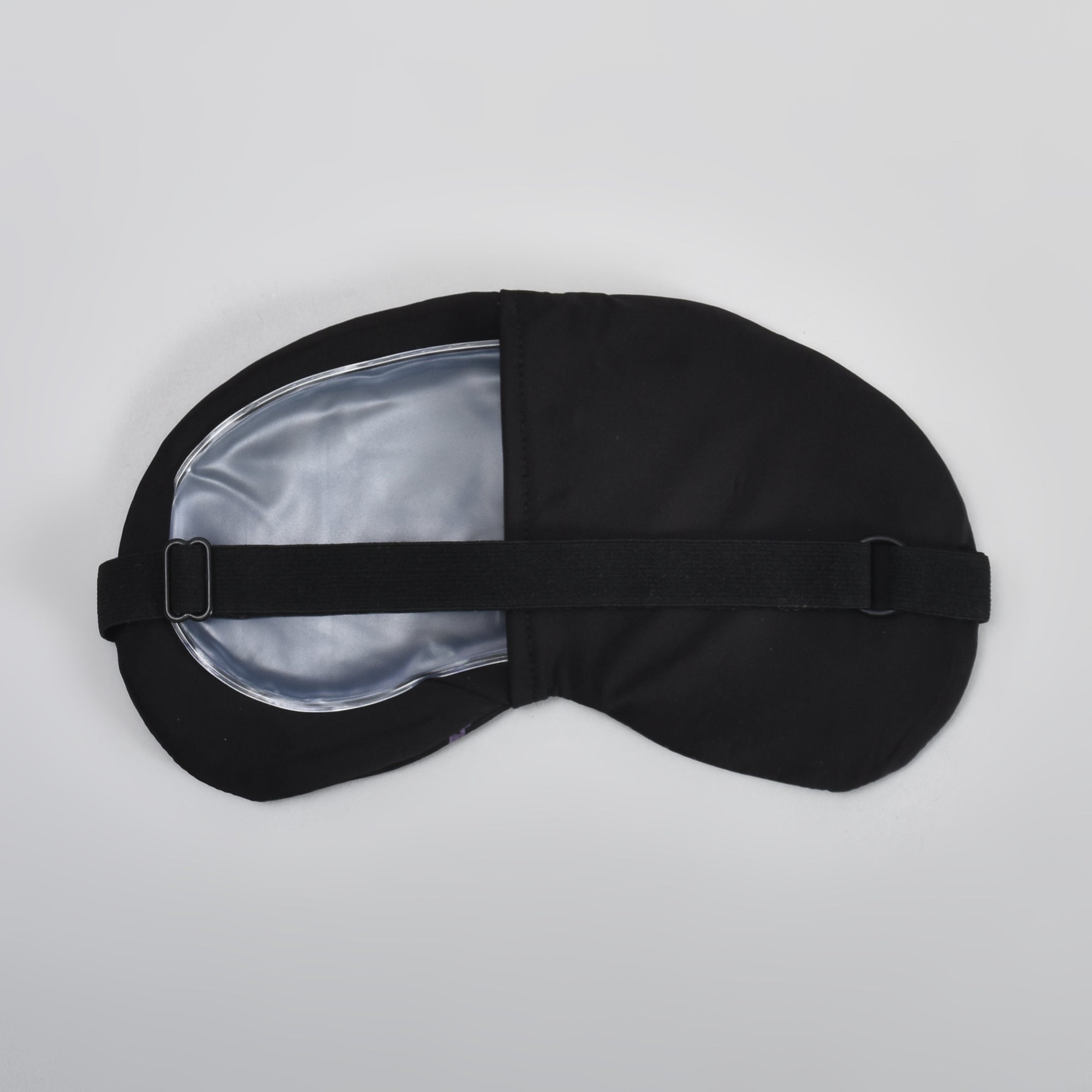 Glass-Patterned Printed Sleeping Eye Mask - Black