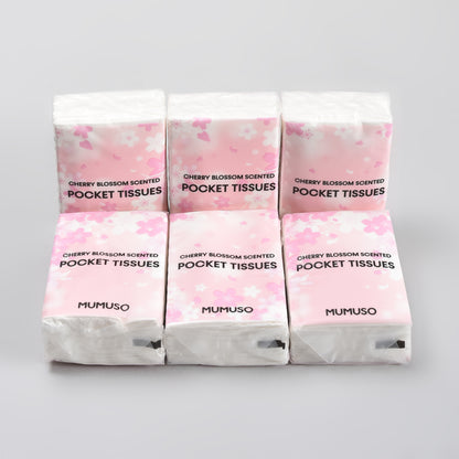 Cherry Blossom Scented Pocket Tissues – Pack of 6