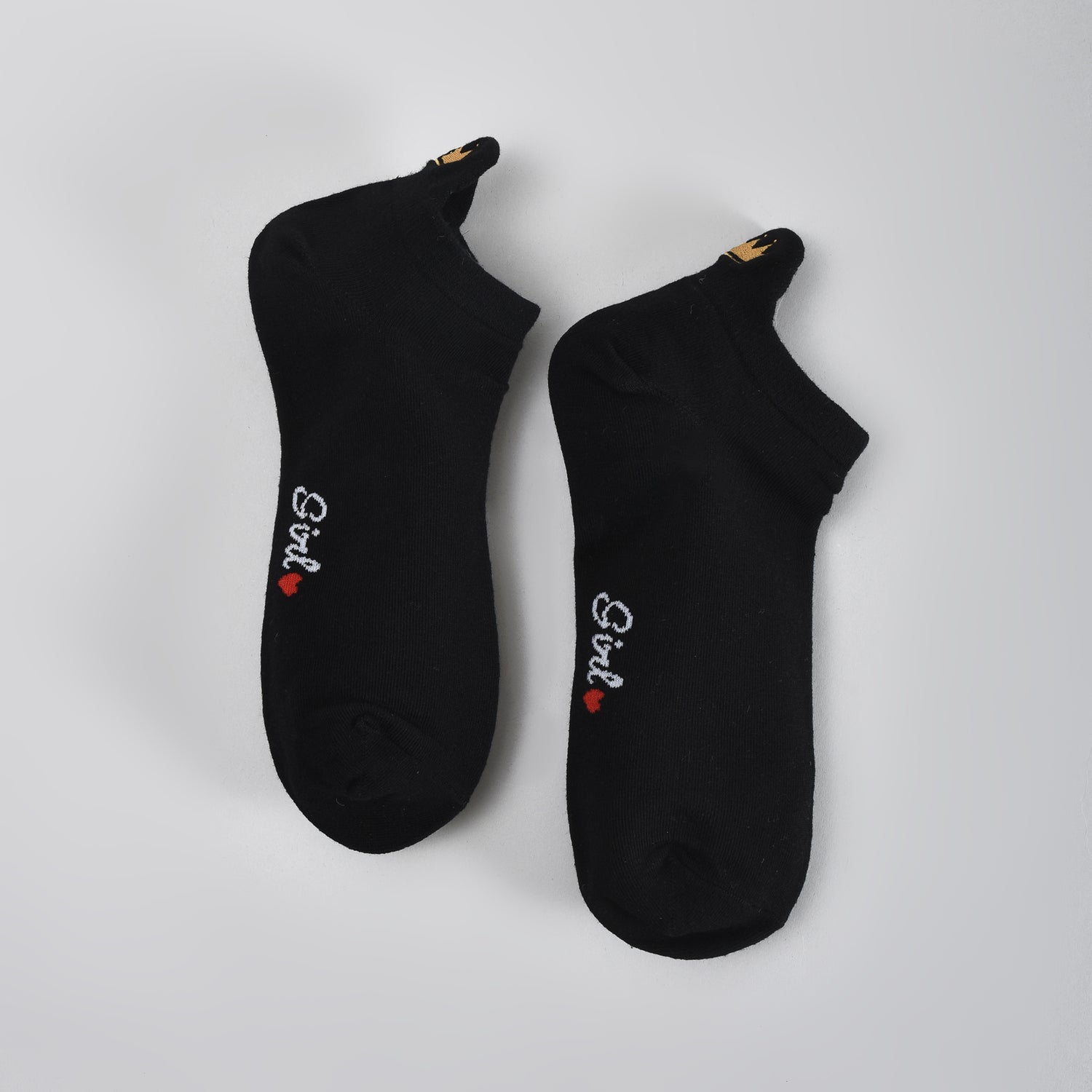 Anti-Abrasion Low-Cut Socks for Women – Red Heart &amp; Crown (3 Pairs)