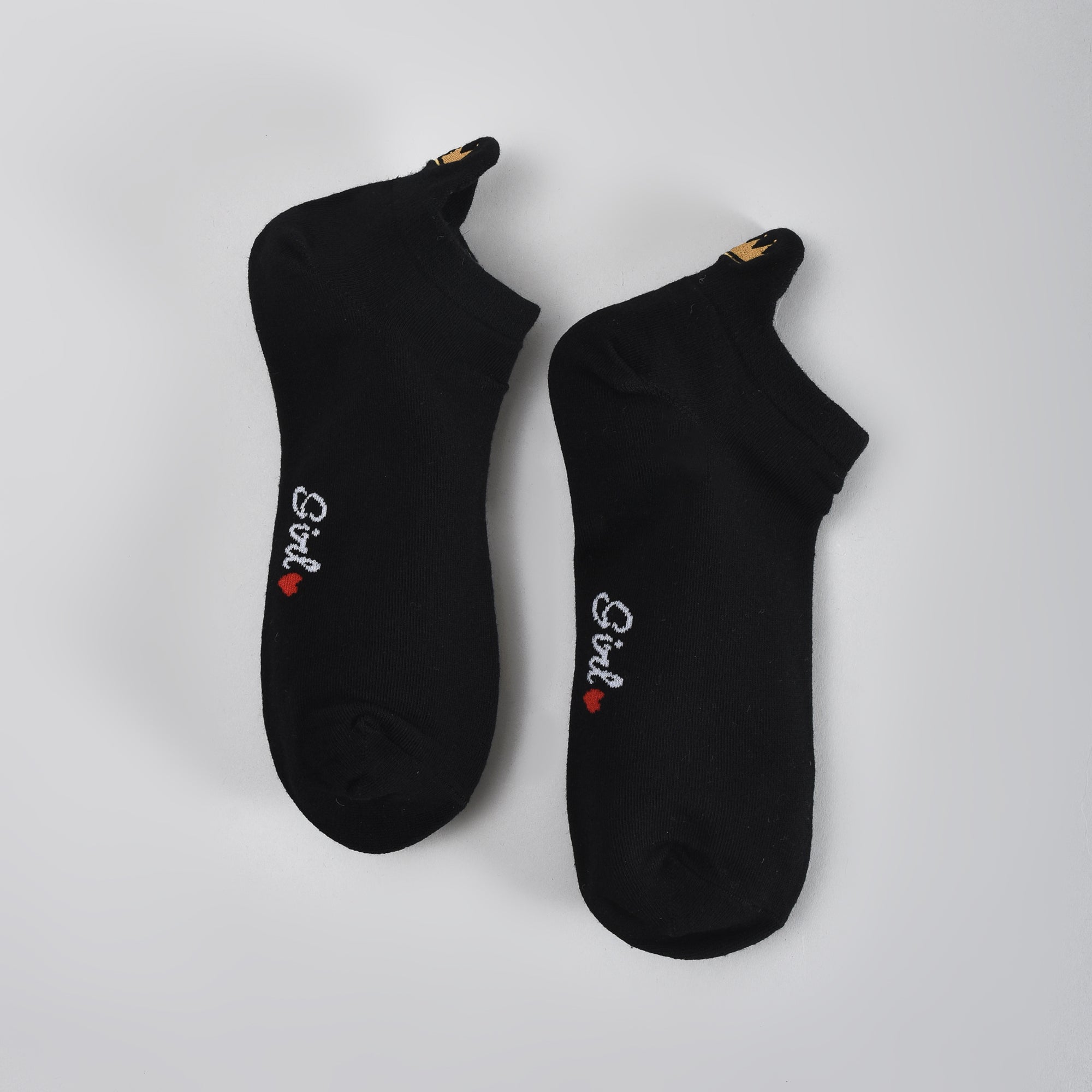 Anti-Abrasion Low-Cut Socks for Women – Red Heart &amp; Crown (3 Pairs)