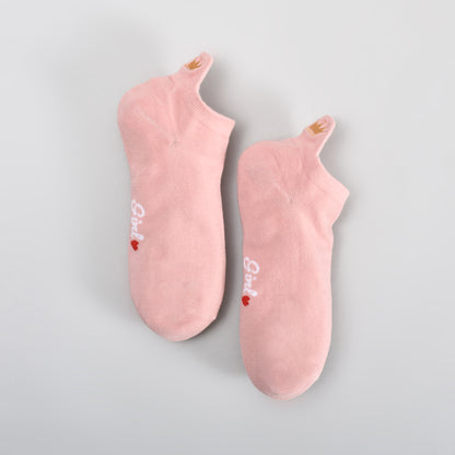 Anti-Abrasion Low-Cut Socks for Women – Red Heart &amp; Crown (3 Pairs)