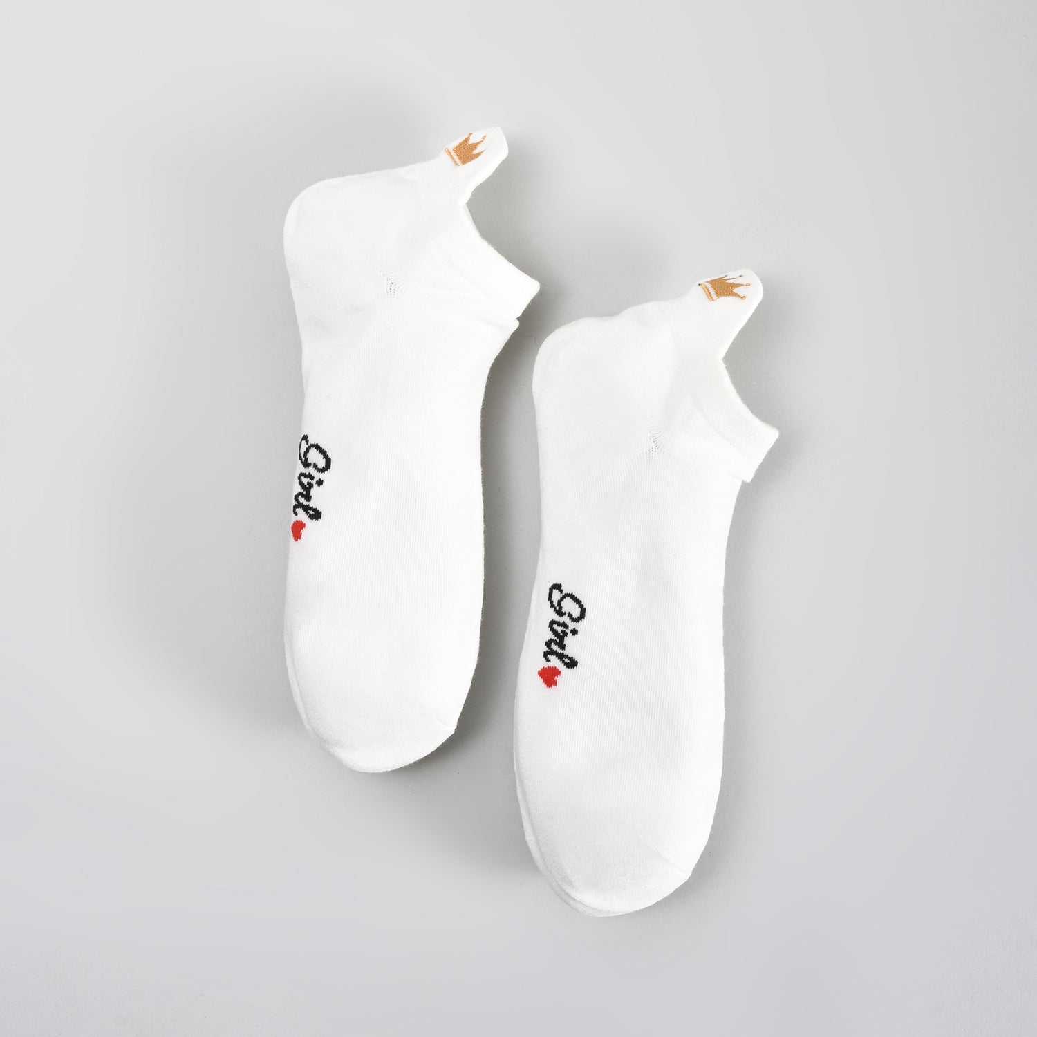 Anti-Abrasion Low-Cut Socks for Women – Red Heart &amp; Crown (3 Pairs)