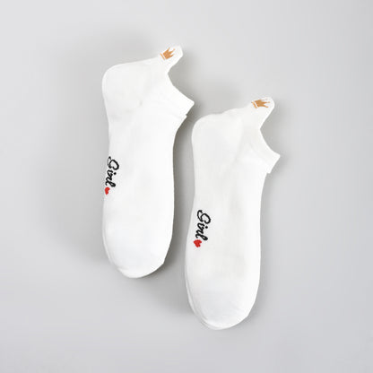 Anti-Abrasion Low-Cut Socks for Women – Red Heart &amp; Crown (3 Pairs)