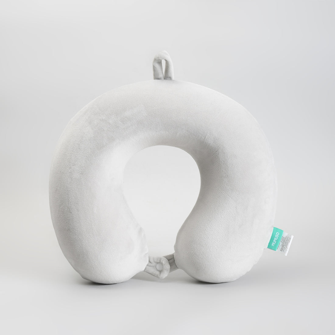 Memory Foam U-Shaped Neck Pillow – Soft Grey Travel Pillow