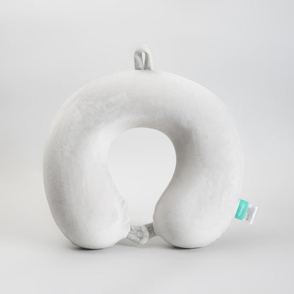 Memory Foam U-Shaped Neck Pillow – Soft Grey Travel Pillow
