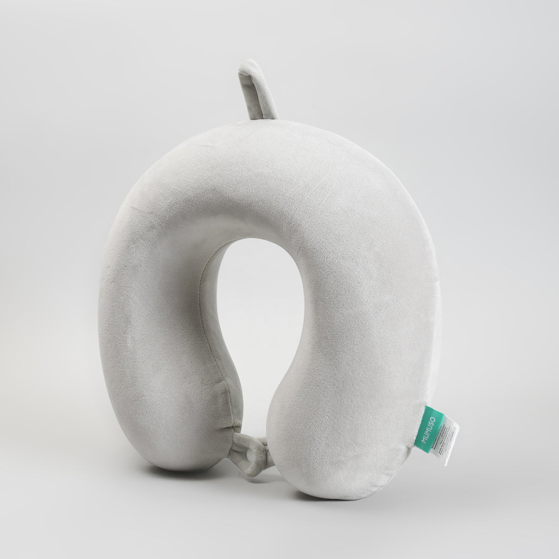 Memory Foam U-Shaped Neck Pillow – Soft Grey Travel Pillow
