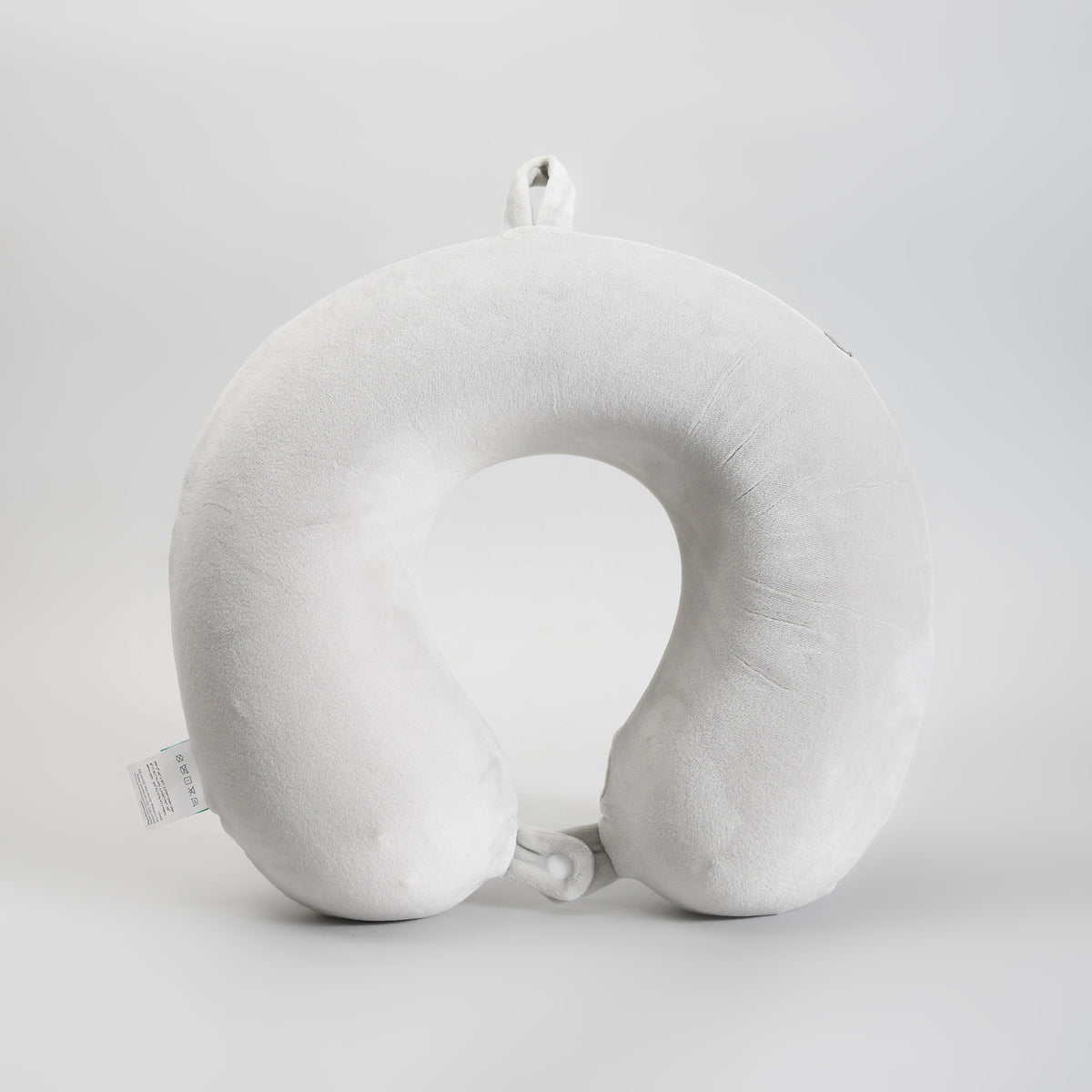 Memory Foam U-Shaped Neck Pillow – Soft Grey Travel Pillow