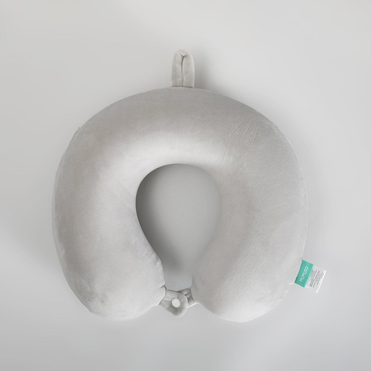 Memory Foam U-Shaped Neck Pillow – Soft Grey Travel Pillow
