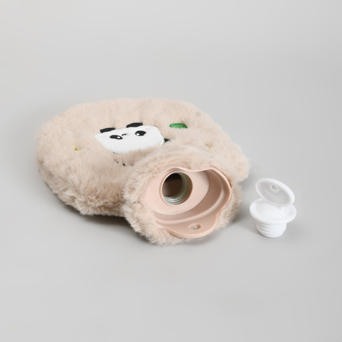 Cute Panda Hot Water Bottle with Plush Cover – 350 ml