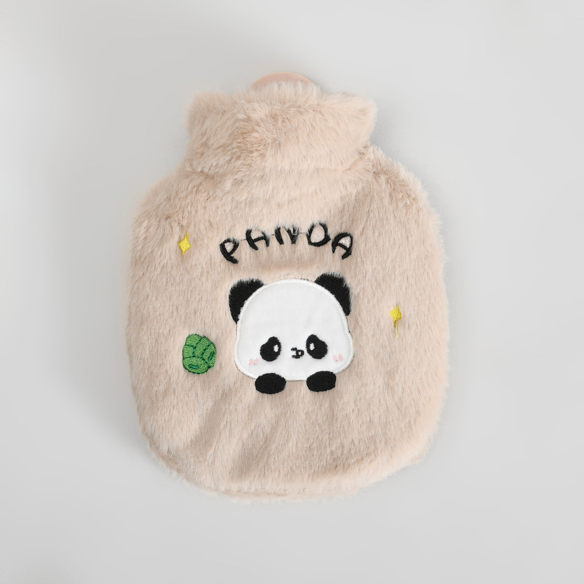 Cute Panda Hot Water Bottle with Plush Cover – 350 ml