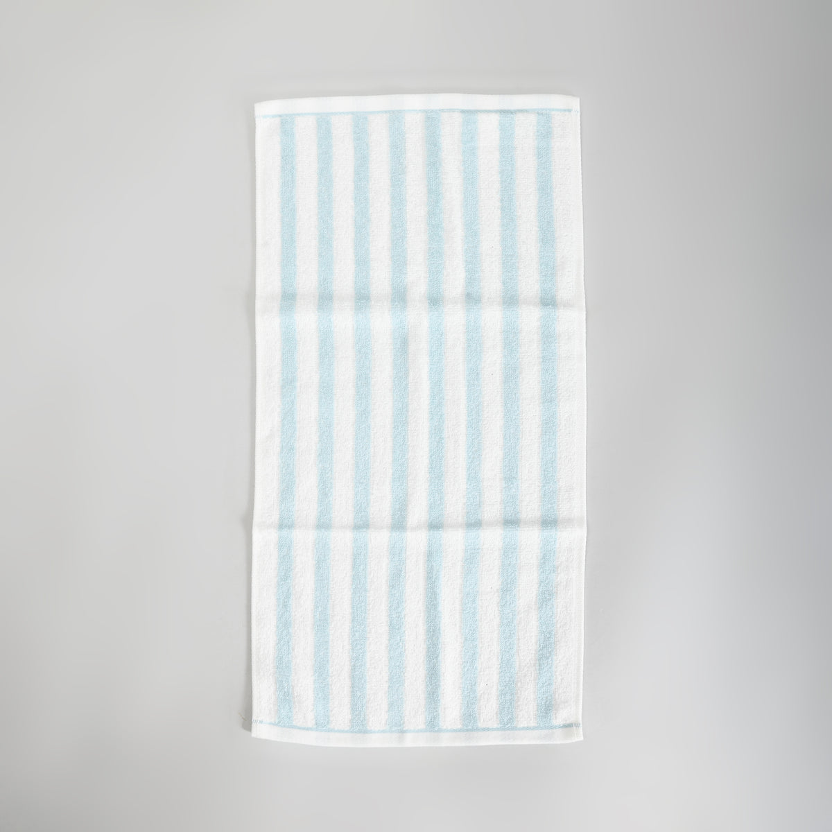 Mumuso Striped Cotton Face Towel for Kids - Blue and White