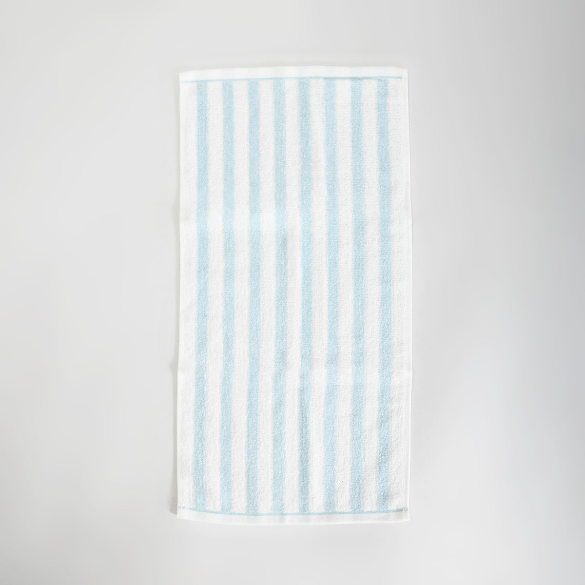 Mumuso Striped Cotton Face Towel for Kids - Blue and White
