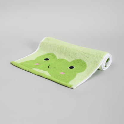 Mumuso Cartoon Cotton Towel for Kids - Green Frog