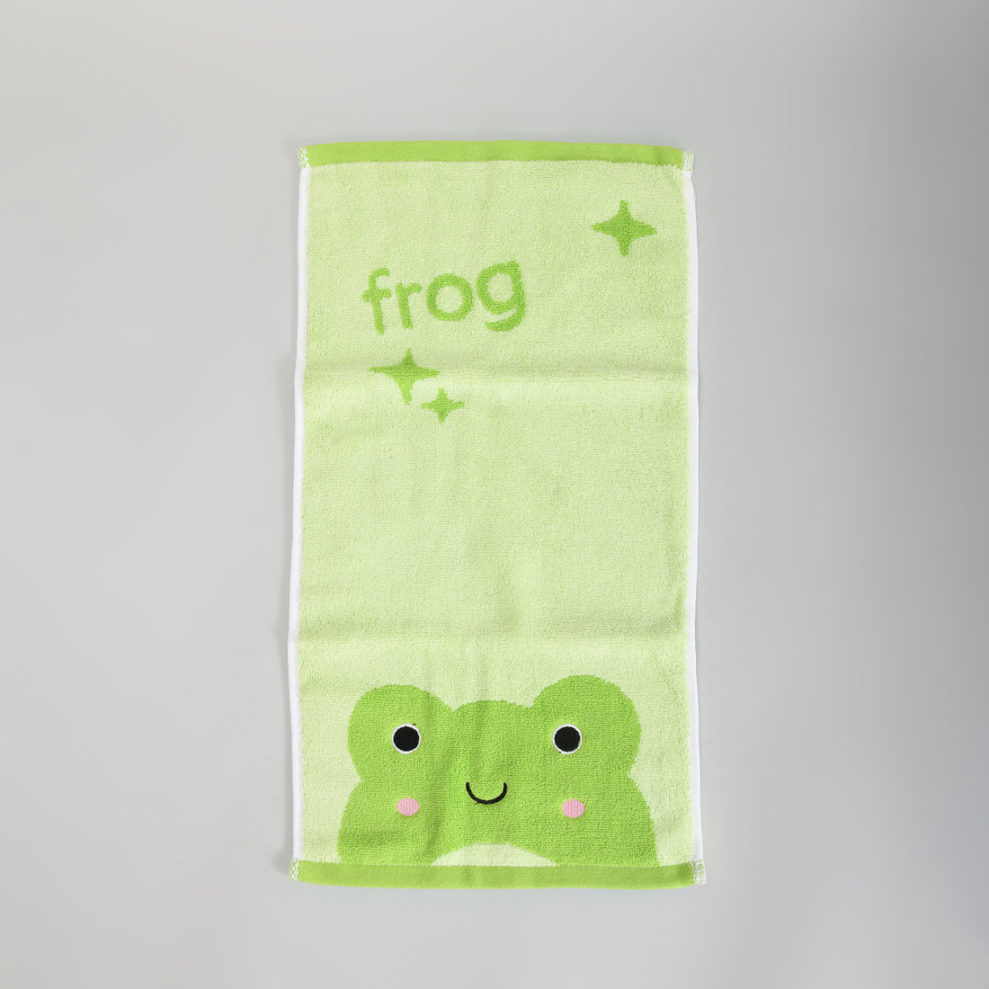 Mumuso Cartoon Cotton Towel for Kids - Green Frog