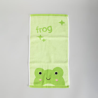 Mumuso Cartoon Cotton Towel for Kids - Green Frog