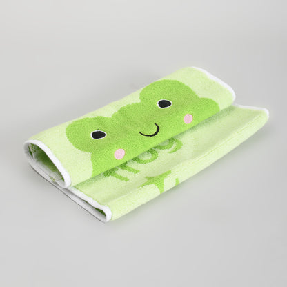 Mumuso Cartoon Cotton Towel for Kids - Green Frog
