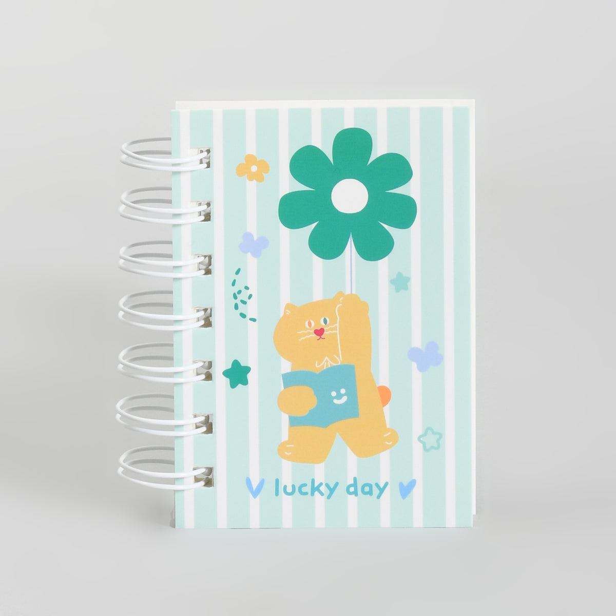 Mumuso Mini 5-Piece Stationery kit with PVC Zip Bag - Duoduo &amp; Mimi (Green)