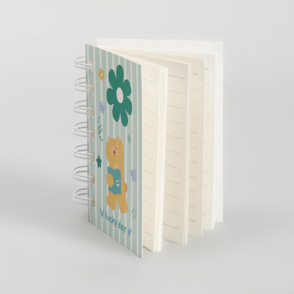 Mumuso Mini 5-Piece Stationery kit with PVC Zip Bag - Duoduo &amp; Mimi (Green)