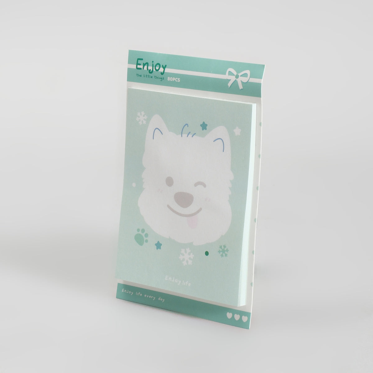 Mumuso Mini 5-Piece Stationery kit with PVC Zip Bag - Duoduo &amp; Mimi (Green)