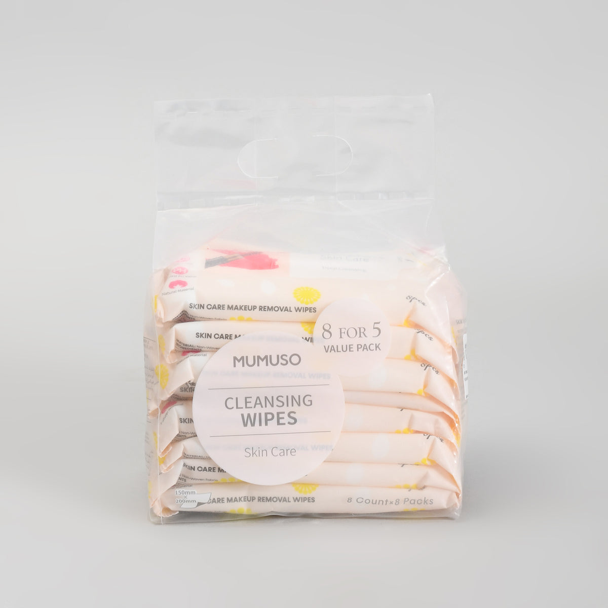 Alcohol Free Makeup Removal Wipes – Value Pack of 8 (64 Wipes)