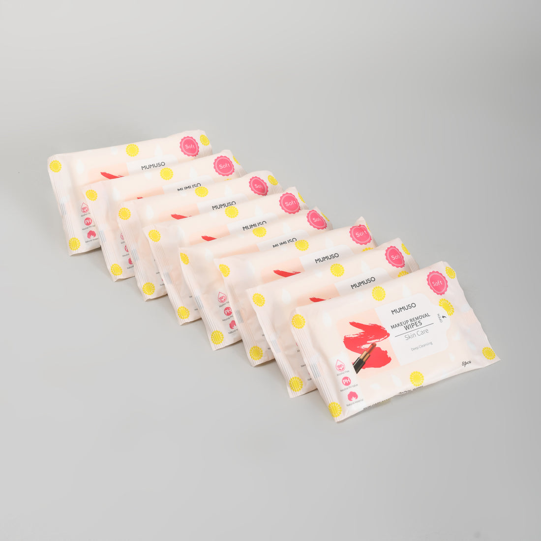 Alcohol Free Makeup Removal Wipes – Value Pack of 8 (64 Wipes)