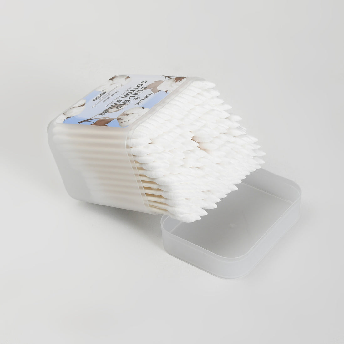 Dual-End Cotton Swabs – 200 Pcs with Pointed &amp; Rounded Paper Sticks