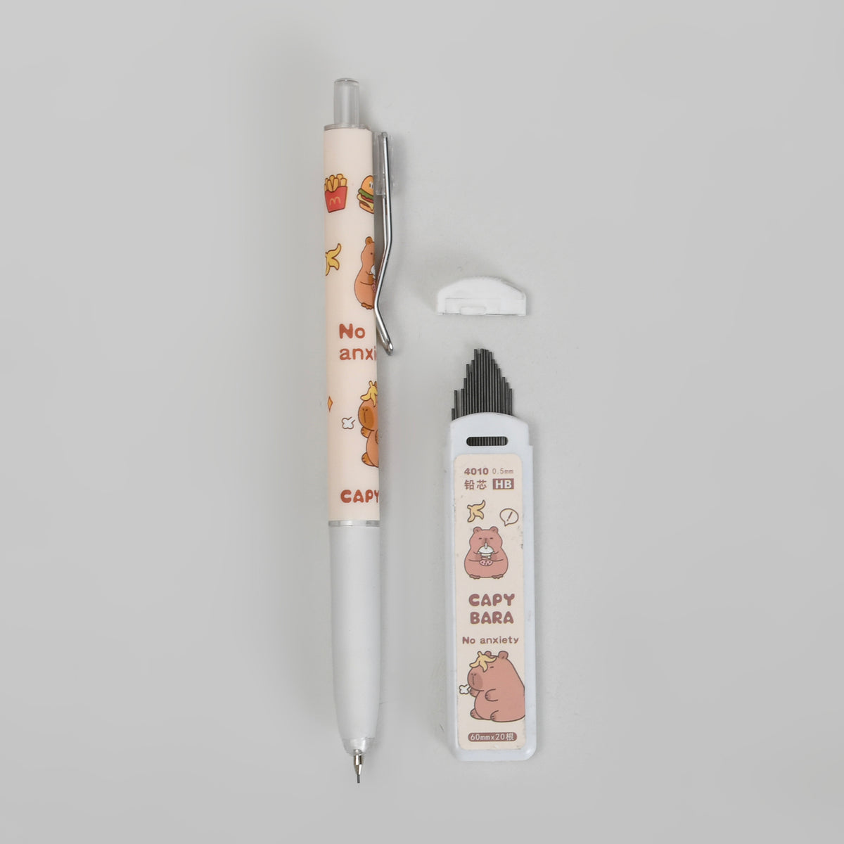 School Favourite! Cute Capybara Mechanical Pencil Set - 0.5mm