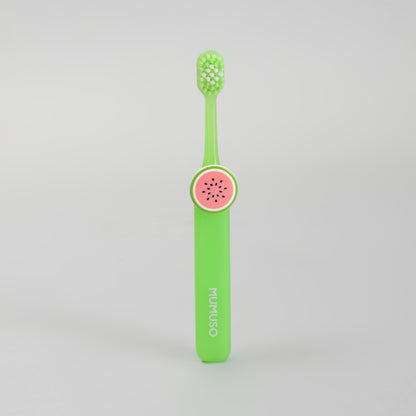 Toothbrush for Kids – Pack of 2 with Spinning Fruit Charms