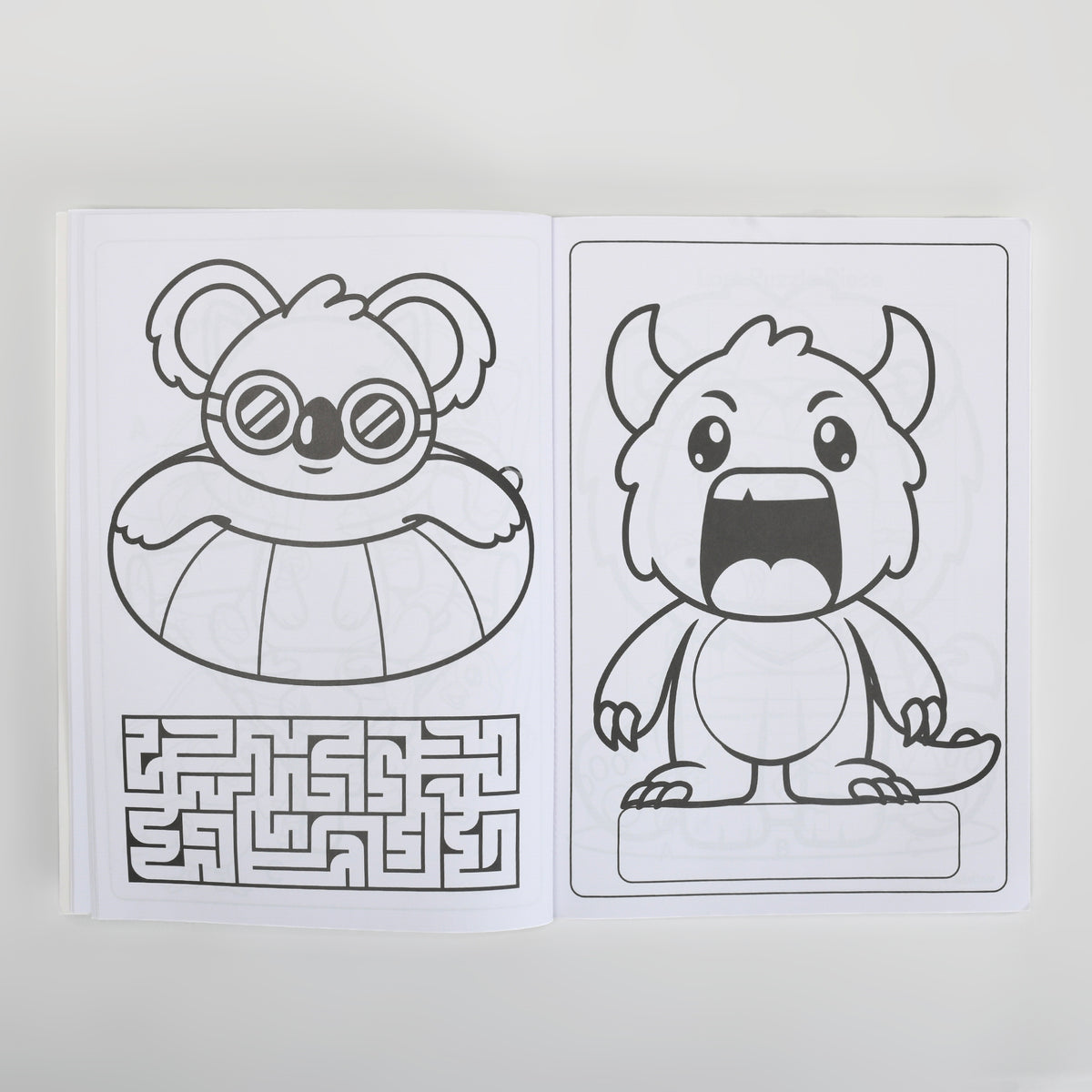 Kids Animal Colouring Book with 15 Reusable Stickers – 80-Page Activity Book