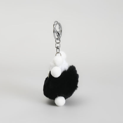 Cute Fluffy Pom Pom Keychain – Cool Sunglasses Bag Charm