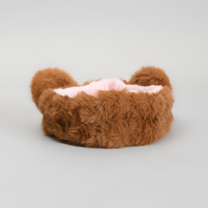 Mumuso Animal Series Headband &amp; Wristbands Set - Cute Bear/ Brown