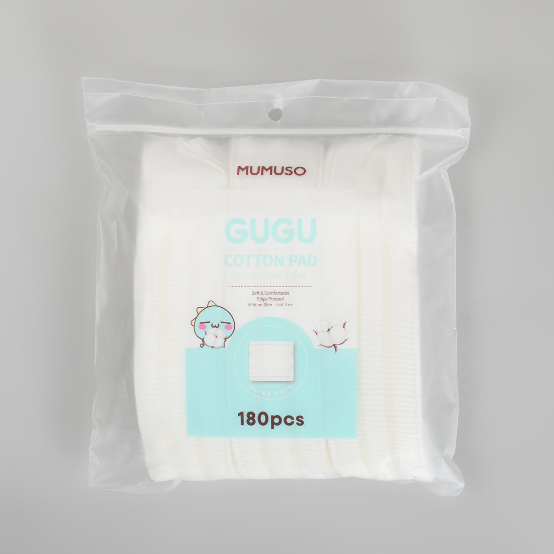 GUGU Cotton Pads – 180 Pcs | Makeup Pads