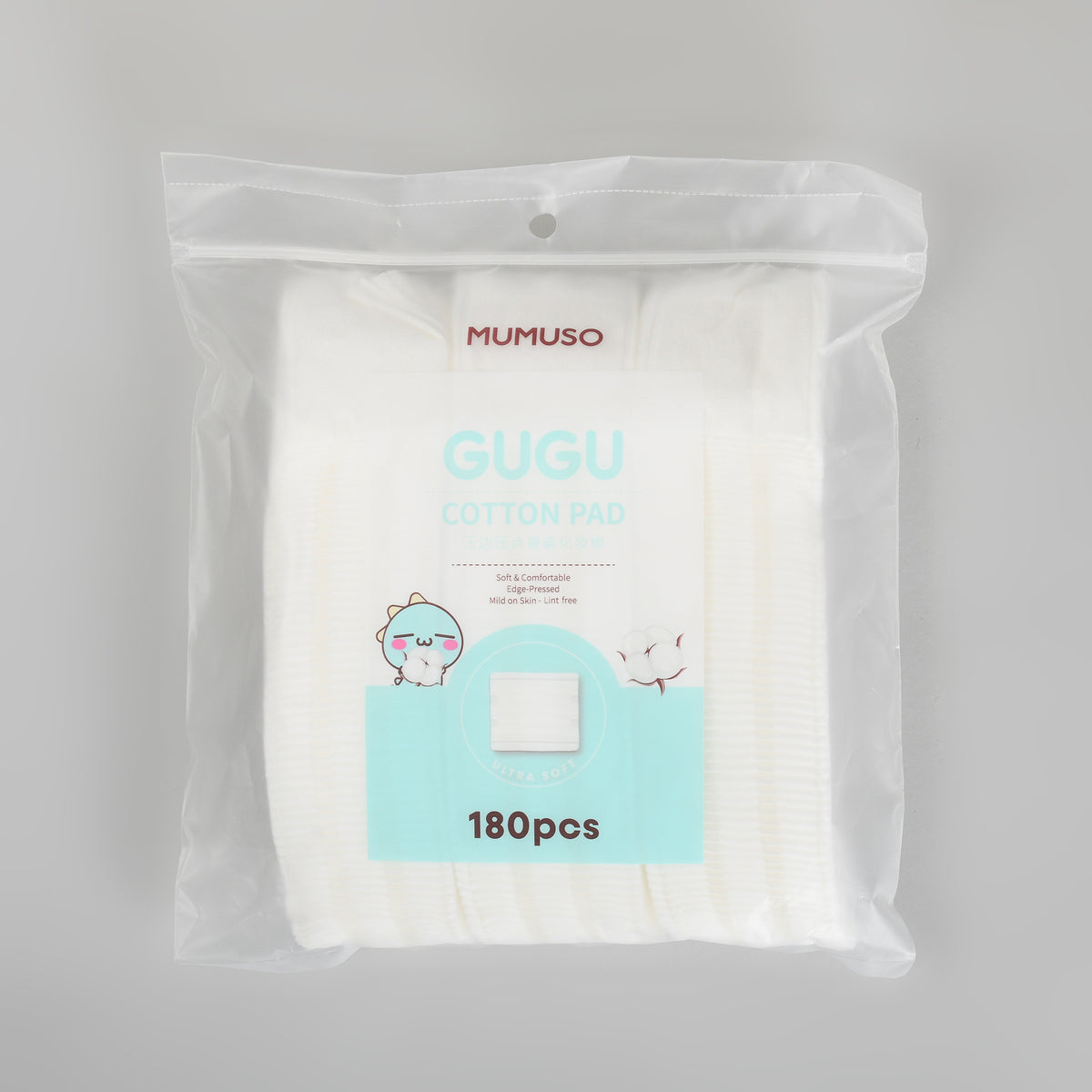 GUGU Cotton Pads – 180 Pcs | Makeup Pads