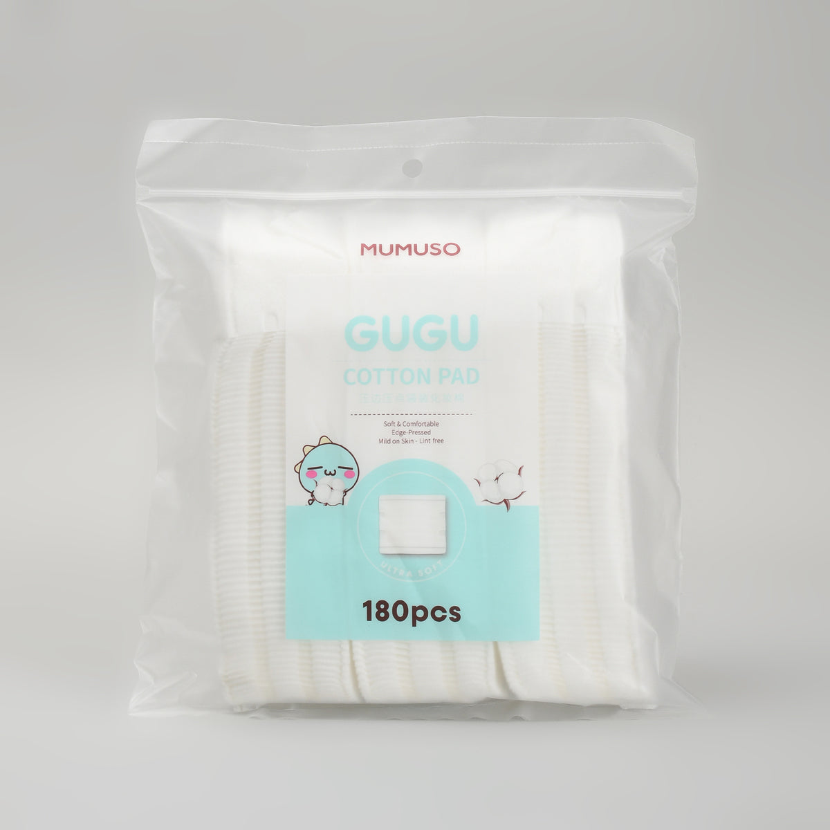 GUGU Cotton Pads – 180 Pcs | Makeup Pads