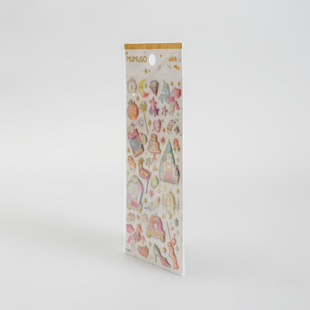 Dreamy Fairy Tale 3D Puffy Stickers with Gold Foil