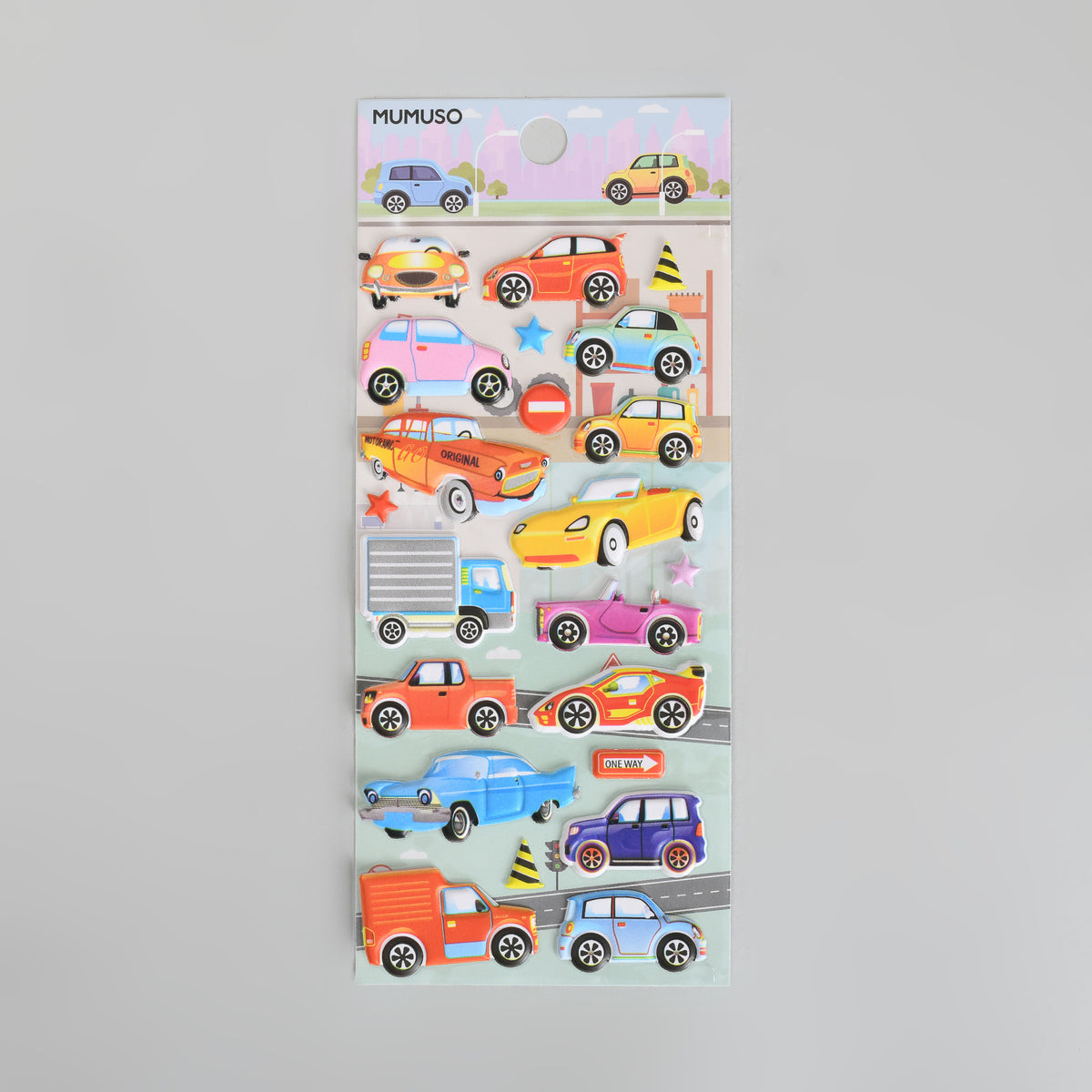 Cool Cars 3D Puffy Stickers for Kids
