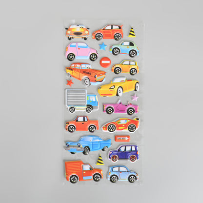 Cool Cars 3D Puffy Stickers for Kids