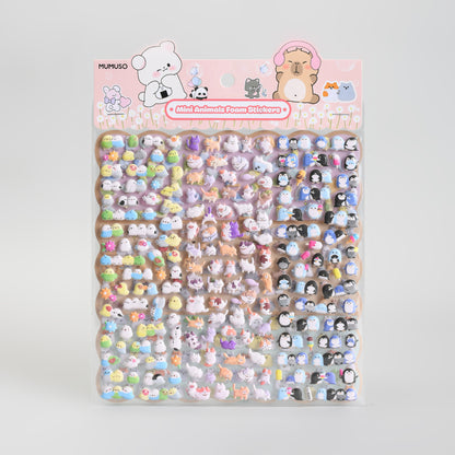 Cute Puffy  3D Foam Animal Sticker Sheets| Birds, Cats, Penguins &amp; More