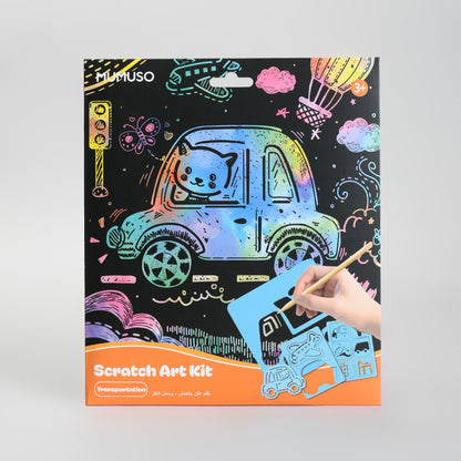 Mumuso Scratch Art Kit -  Perfect for Kids!