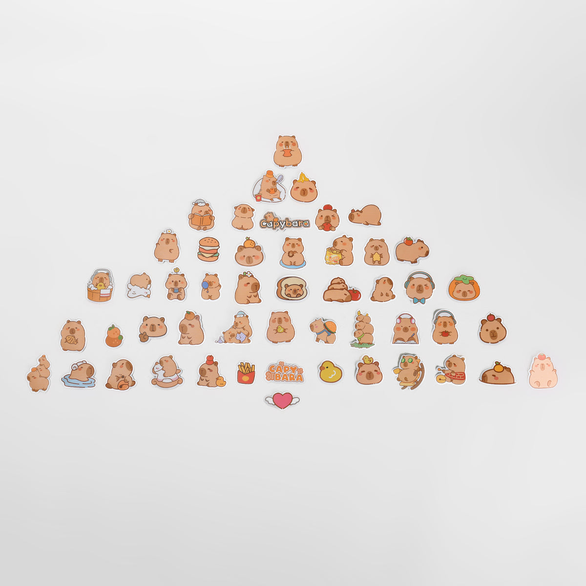 50 mini capybara stickers- Perfect for Decorating Daily Essentials!