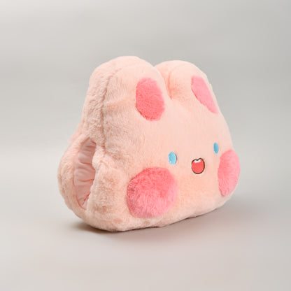 Cute Pink Bunny Rabbit Hand Warmer Pillow- Throw Pilllow