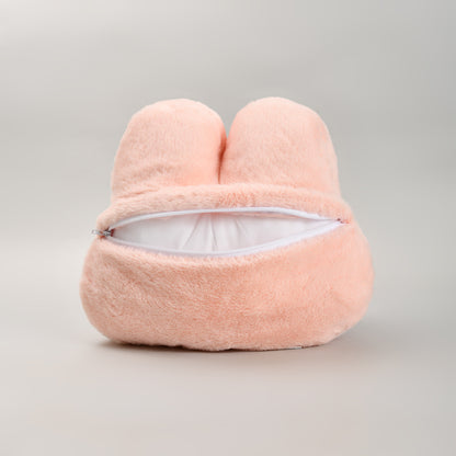 Cute Pink Bunny Rabbit Hand Warmer Pillow- Throw Pilllow